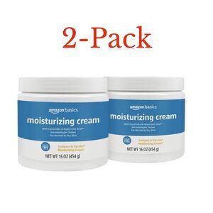 2-Pack Moisturizer Cream for Face Dry Skin, Hydrating 16 Ounces